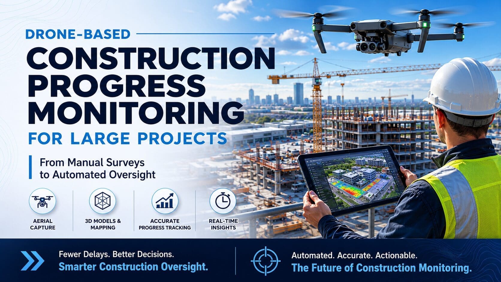 Drone‑Based Construction Progress Monitoring for Large Projects